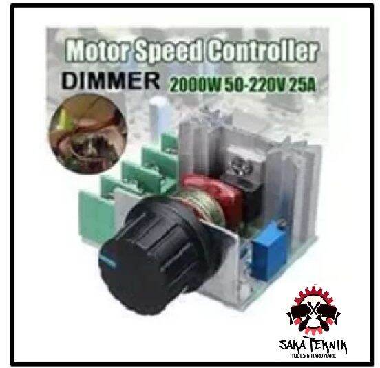 Dimmer Pengatur Kecepatan Gerinda Bor Kipas Dinamo Lampu DIMER 2000W Lazada Indonesia