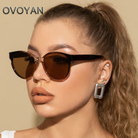 OVOYAN Oversized Round Sunglasses Women Gradient Luxury Sun Glasses Brand Designer Eyewear Women/Men UV400 Lentes De Sol Mujer