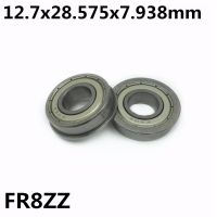 10Pcs FR8ZZ 12.7x28.575x7.938 mm Flange Bearings Deep Groove Ball Bearing High Quality FR8 Axles  Bearings Seals