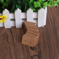 100Pcs Blank ต่างหูหมุดการ์ดจอแขวนหมวดหมู่ Kraft เครื่องประดับกระดาษ