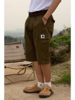 ☑LEX☜กางเกงขาสั้นสำหรับฤดูร้อนกระเป๋ากางเกง Carhartt มากกว่าห้านาทีกางเกงทรงหลวมแบบย้อนยุคย้อนยุคสำหรับคู่รักผู้ชายและผู้หญิง