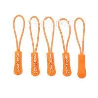 20pcs Orange Zipper Pulls Strong  Nylon Cord Non-slip with  Rubber Gripper Pull To Fit Any Zipper Materials-Zipper Fixer Door Hardware Locks Fabric Ma