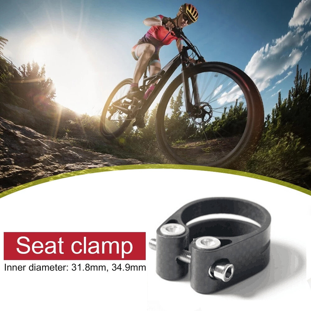 14g Carbon Bike Seat Clamps Water Proof 3K Carbon Fiber Bicycle Seatposts Clamps 