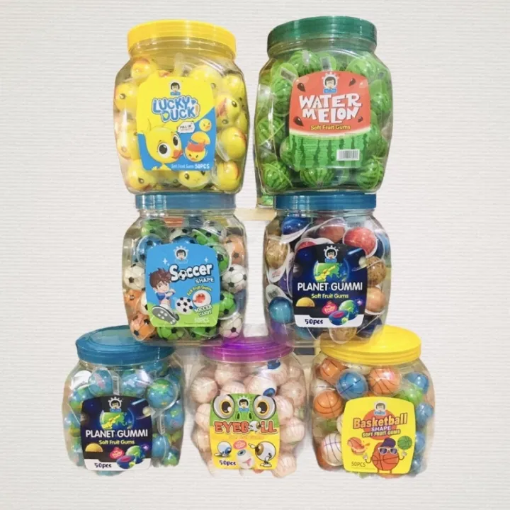 Gummy/ Jam Filled Gummies Per Jar / Halal / Vegan 50pcs Lazada PH