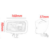 R สแควร์ H Ead Light สี่เหลี่ยมผืนผ้าด้านหน้า H Ead Light สำหรับฮาร์เลย์ฮอนด้า CB 750 CG125 GN125 Yamaha C HOPPER ลอยแข่ง Cafe โคมไฟ