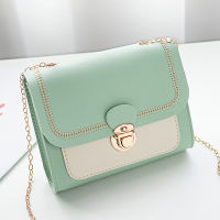 ZHUHAO เย็บไหล่ผู้หญิง Crossbody กระเป๋าโซ่ PU หนังผู้หญิง Messenger กระเป๋า