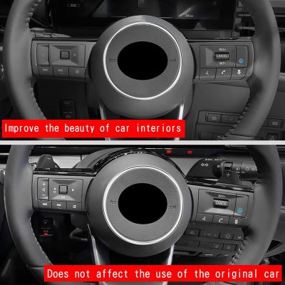Car Steering Wheel Ring Trim Steering Wheel Ring Trim Interior Frame Cover for Nissan SERENA C28 2022-2023 Silver