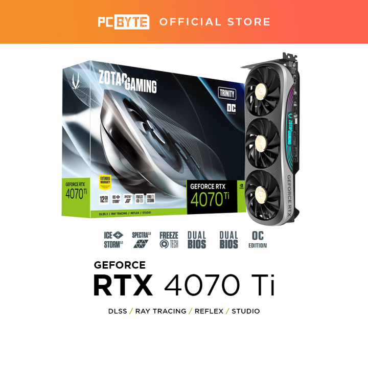 Zotac Gaming GeForce RTX 4070 Ti Trinity OC 12GB Graphics Card | Lazada