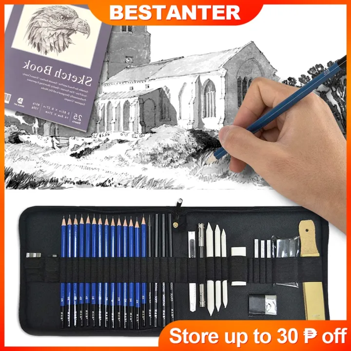 35pc Sketch Pencil Set graphite drawing Kit Graffiti Portable Student Art Supplies Birthday Gift