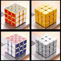 ของเล่นโลหะสำหรับลูกบาศก์มายากล3X3X3ไร้แรงกดจากอัลลอยลูกบาศก์สำหรับเล่นเกมไม่จำกัดความเร็ว