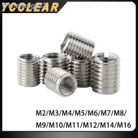 10PCS M2-M12Stainless Steel 304 Inside Outside Thread Slotted Adapter Screw Wire Thread Insert Sleeve Conversion Nut Coupler