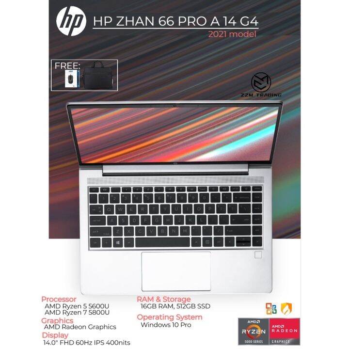 HP ZHAN 66 Pro A 14 G4 2021 Model Ryzen 5 5600U/ Ryzen 7 5800U 14.0 ...