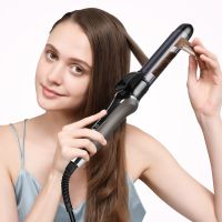 【CC】 CkeyiN 2 1 Flat Iron Hair Curler Use Straightening Curling Splint Fast Heating Waver 32mm