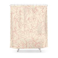 Pattern Shower Curtain Polyester Fabric Bathroom Home Decoration Waterproof Print Shower Curtains with Hooks