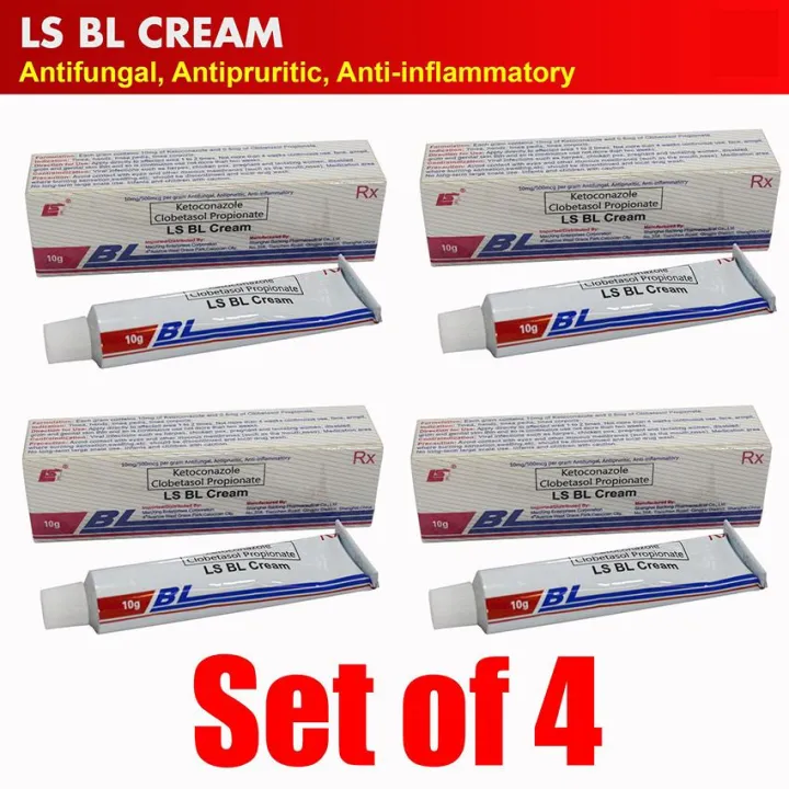 Set of 4 Authentic LS BL Antifungal, Antipruritic, Anti-inflammatory ...