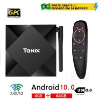 Tanix TX6S Android 10.0 TV Box 4GB RAM 32G 64GB ROM Allwinner H616 QuadCore 6K 4K 2.4&amp;5G Dual Wifi Media Player Tvbox 2G8G Electrical Connectors