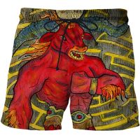 2023 New Ladies Beach Pants Tarot art pattern 3D Painting Spring Summer Men Street Leisure Football Basketball Shorts