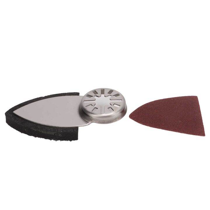51Pcs Oscillating Sandingpaper Sanding Disc Kit ชุดกระดาษทราย Multitool สามเหลี่ยมตะขอและห่วง