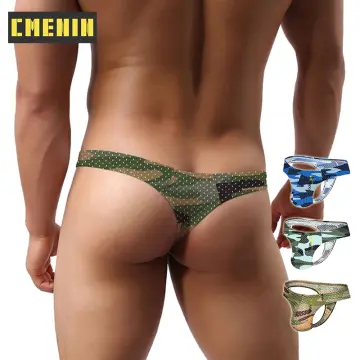Fashion Leopard Print Sexy Men's G-strings Male Thong Underwear
