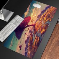 Forest Beautiful Scenery Laptop Gamer Mousepad Gaming Mouse Pad Large Locking Edge Keyboard 90x40 cm Deak Mat for Anime CsGo LOL