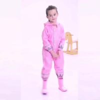 Custom children Jacket Jumpsuit Waterproof and windproof raingear full body raincoat for kids regenpak kind raincoat LL50UM