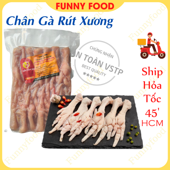 Chân gà rút xương hàng net 700g chân gà ship hỏa tốc hcm funnyfood - ảnh sản phẩm 2