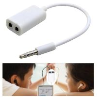 Jack Plug Headphone Earphone 35mm Y Splitter Cable Double Audio Cable Cord Adapter Headphones Accessories