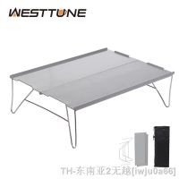 hyfvbuↂ  Outdoor Table Aluminum Alloy Camping for Barbecue