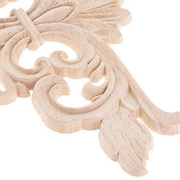 4pcs-carved-furniture-appliques-onlays-wooden-decal-corner-frame-decorative-for-cabinet-dresser-bed