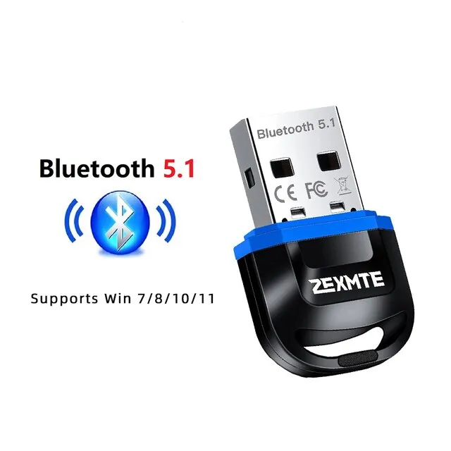 2 Zexmte USB Bluetooth 5.0 Adapter 100M Transmitter 328Ft Long Range ...