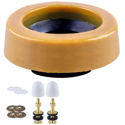 Toilet Wax Ring Kit for Floor Outlet Toilets New Install or Re-seat