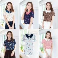 Narinari : MT1301 Point Collar Blouse – เสื้อทำงาน ปกบัวแหลม