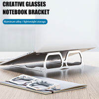 Laptop Stand Foldable 10-16in Laptop Riser Lightweight Anti-Slip Glasses Designed Laptop Holder for Relieving Neck Pain