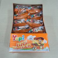 Yupi Big Burger ยูปี้ บิ๊ก เบอร์เกอร์  วุ้นเจลาตินสำเร็จรูปกลิ่นสตรอเบอร์รี่  32กรัม X 18 ชิ้น