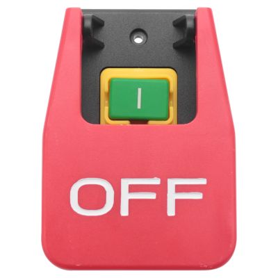 Off-On Red Cover Emergency Stop Push Button Switch 16A Power-Off/Undervoltage Protection Electromagnetic Start Switch