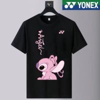 Yonex 2023เสื้อแบดมินตัน Yy ฉบับเกาหลีใหม่แห้งเร็วระบายอากาศดีสำหรับทั้งหญิงและชายแขนสั้นกีฬาเสื้อซ้อมกีฬาการแข่งขันกีฬามืออาชีพ