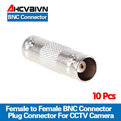 【Sell-Well】 yawowe AHCVBIVN 10Pcs BNC หญิงหญิง Inline Coupler Coax BNC Connector Extender กล้องวงจรปิดความปลอดภัยระบบเฝ้าระวังวิดีโอ