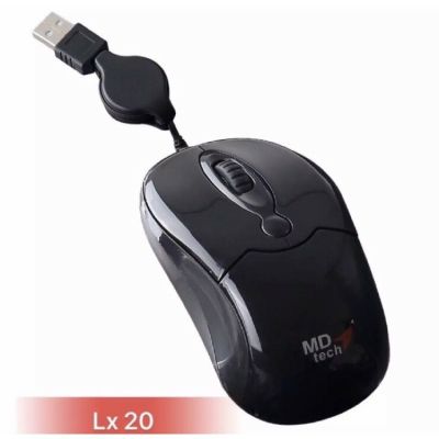 โปรแรงประจำเดือน👍 ๊USB Optical Mouse MD-TECH รุ่น LX-20 เม้าส์แบบเก็บสาย ราคาถูก ขายดี เกมมิ่ง สะดวก อุปกรณ์อิเล็กทรอนิกส์