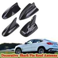 Rhyming Universal Decorative Shark Fin Roof Antennas No Function Carbon Fiber Look Dummy Aerial Replaceable Car Accessories