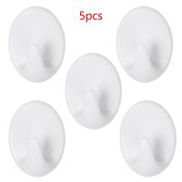 5Pcs Self-adhesive Wall Clasps Hooks Wall-mounted Hanger Organizer Holder