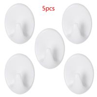 5Pcs Self-adhesive Wall Plastic Clasps Hooks Wall-mounted Hanger Organizer Holder