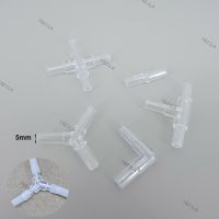 10x 5mm Transparent Aquarium Fish Tank Water Pipe Fittings Air Pump tube Hose Splitters Elbow Tee Acrylic Connector YB21TH