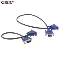 Kabel ekstensi VGA HD 15 Pin Male ke Male kabel VGA kabel kawat inti tembaga untuk proyektor Monitor komputer PC