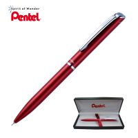 Pentel ปากกาโรลเลอร์ หมึกเจล เพนเทล Sterling Twist 0.7mm - ด้ามสีแดง
