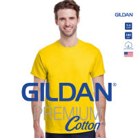 GILDAN® พรีเมี่ยม เสื้อยืดแขนสั้น - เหลืองเดซี่ 98C