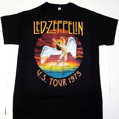 Led Zeppelin T-shirt Classic Rock Plant Paige Bonham JPJ Tee Mens Black New