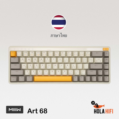 Xiaomi MIIIW Keyboard ART 68 ( ENG/TH ) RGB Backlit Bluetooth , 2.4G Wireless , Wired Rechargeable Mechanical Keyboard - ภาษาไทย รับประกัน 1 ปี