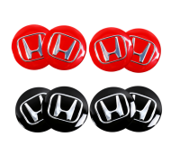 ราคาต่อ 4 ชิ้น มี 3 ไซส์ โลโก้ ฮอนด้า สตกเกอร์ดุมล้อ HONDA Car Wheel Hub Cap Sticker Tire Cap Wheel Center Hub Caps Logo Badge Emblems for city jazz