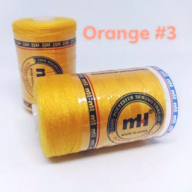 1pc Orange#3 MH Thread 1000 meters 100% Polyester Sewing Thread 1 Spool ...