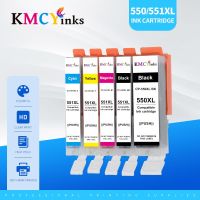 Kmcyinks สำหรับ Canon ตลับหมึก PGI-550 PGBK CLI-551 BK CLI-551M CLI-551C CLI-551Y PIXMA Ip8750 MG6350 MG7150เครื่องพิมพ์ MG7550